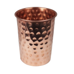 Novelika Pure Copper  Glass with Luxury Design Hummer Touched Drinking Serving Water, Yoga Ayurveda, Volume-300 ml Novelika Pure Copper  Glass with Luxury Design Hummer Touched Drinking Serving Water, Yoga Ayurveda, Volume-300 ml