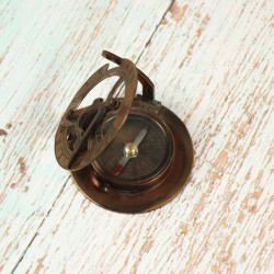 Novelika Beautiful Bronze Color  Brass Sundial Compass Navigational Brass Compass Maritime Nautical Gift and Home Decor ( D3568912 )