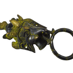 Novelika Beautiful  Lord Ganesh Design Brass Door Knocker Home Improvement Door Hardware Door Knocker Home Decor ( 420077)