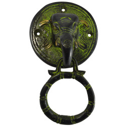 Novelika Beautiful Elephant Design Brass Door Knocker Home Improvement Door Hardware Door Knocker Home Decor (420078)