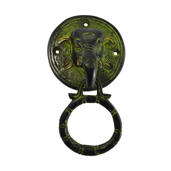 Novelika Beautiful Elephant Design Brass Door Knocker Home Improvement Door Hardware Door Knocker Home Decor (420078)