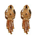 Novelika Latest Stylish Golden Tone Traditional Chandelier Earring set for Women Girls - ER1005