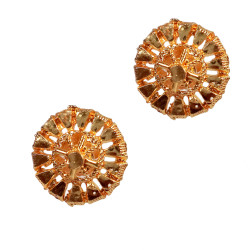 Novelika Latest Stylish Golden Tone Traditional Pandora Earring set for Women Girls - ER1031