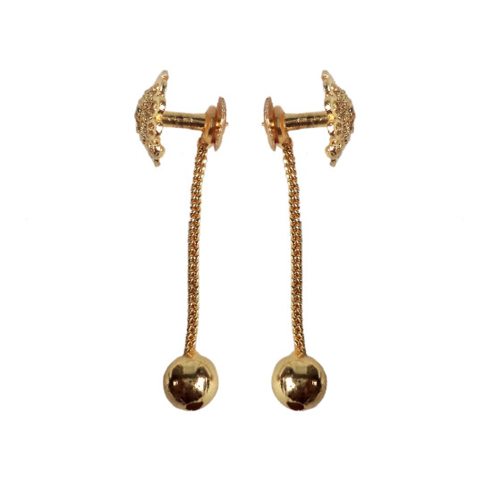 Novelika Latest Stylish Golden Tone Traditional Chandelier Earring set for Women Girls - ER1033