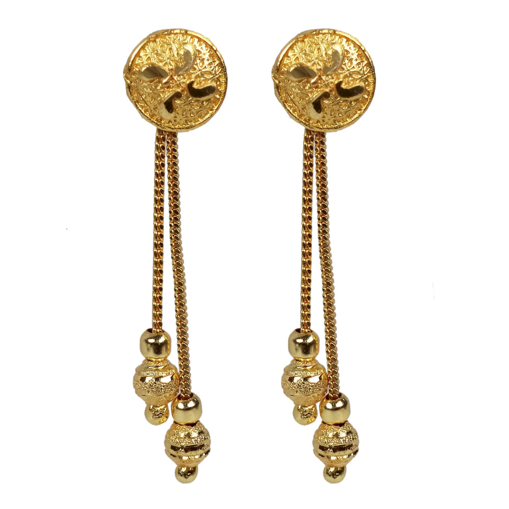 Novelika Latest Stylish Golden Tone Traditional Chandelier Earring set for Women Girls - ER1037