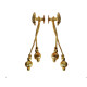 Novelika Latest Stylish Golden Tone Traditional Chandelier Earring set for Women Girls - ER1037