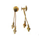 Novelika Latest Stylish Golden Tone Traditional Chandelier Earring set for Women Girls - ER1037