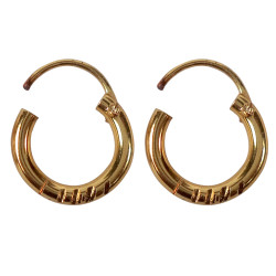 Novelika Latest Stylish Golden Tone Traditional Huggie Earring set for Women Girls - ER2043