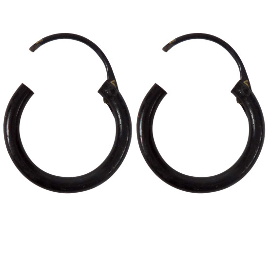 Novelika Latest Stylish Black Tone Traditional Huggie Earring set for Women Girls - ER2044