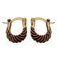 Novelika Latest Stylish Golden Tone Traditional Huggie Earring set for Women Girls - ER2045