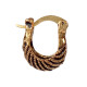 Novelika Latest Stylish Golden Tone Traditional Huggie Earring set for Women Girls - ER2045