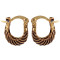 Novelika Latest Stylish Golden Tone Traditional Huggie Earring set for Women Girls - ER2045