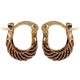 Novelika Latest Stylish Golden Tone Traditional Huggie Earring set for Women Girls - ER2045