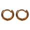 Novelika Latest Stylish Golden Tone Traditional Huggie Earring set for Women Girls - ER2051