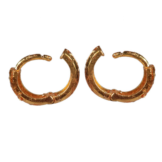 Novelika Latest Stylish Golden Tone Traditional Huggie Earring set for Women Girls - ER2051
