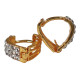 Novelika Latest Stylish Golden Tone Traditional Huggie Earring set for Women Girls - ER2052