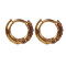 Novelika Latest Stylish Golden Tone Traditional Huggie Earring set for Women Girls - ER2057