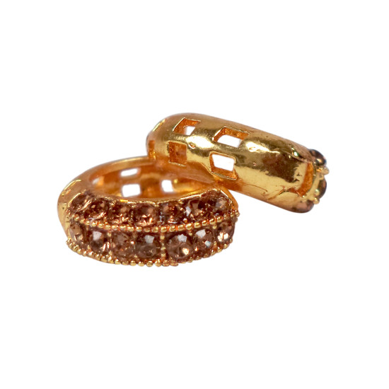 Novelika Latest Stylish Golden Tone Traditional Huggie Earring set for Women Girls - ER2057