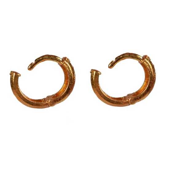 Novelika Latest Stylish Golden Tone Traditional Huggie Earring set for Women Girls - ER2057