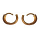 Novelika Latest Stylish Golden Tone Traditional Huggie Earring set for Women Girls - ER2057