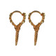 Novelika Latest Stylish Golden Tone Traditional Chandelier Earring set for Women Girls - ER2059
