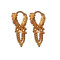 Novelika Latest Stylish Golden Tone Traditional Chandelier Earring set for Women Girls - ER2059
