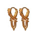Novelika Latest Stylish Golden Tone Traditional Chandelier Earring set for Women Girls - ER2059