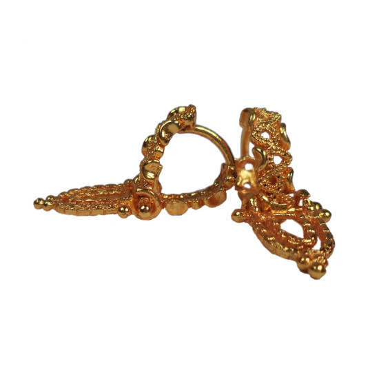Novelika Latest Stylish Golden Tone Traditional Chandelier Earring set for Women Girls - ER2059