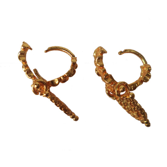 Novelika Latest Stylish Golden Tone Traditional Chandelier Earring set for Women Girls - ER2059