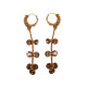 Novelika Latest Stylish Golden Tone Traditional Chandelier Earring set for Women Girls - 757ER3002