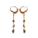 Novelika Latest Stylish Golden Tone Traditional Chandelier Earring set for Women Girls - 757ER3002