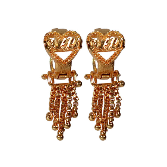 Novelika Latest Stylish Golden Tone Traditional Chandelier Earring set for Women Girls - ER3004