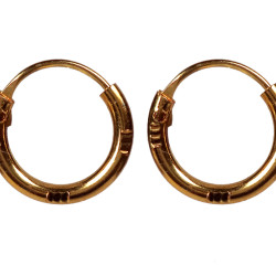 Novelika Latest Stylish Golden Tone Traditional Huggie Earring set for Women Girls - ER5010