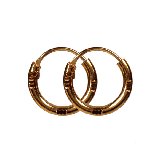 Novelika Latest Stylish Golden Tone Traditional Huggie Earring set for Women Girls - ER5010