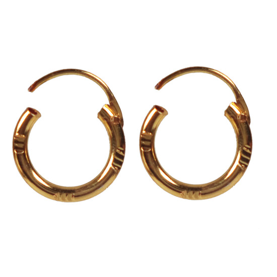 Novelika Latest Stylish Golden Tone Traditional Huggie Earring set for Women Girls - ER5010