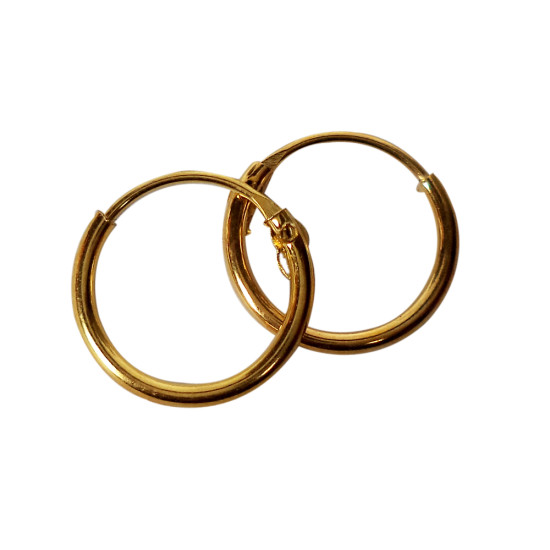 Novelika Latest Stylish Golden Tone Traditional Hoop Earring set for Women Girls - ER5020