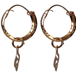 Novelika Latest Stylish Golden Tone Traditional Hoop Earring set for Women Girls - ER5022
