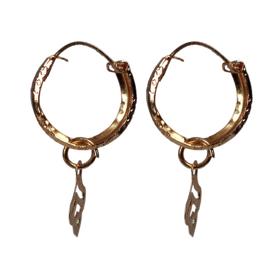 Novelika Latest Stylish Golden Tone Traditional Hoop Earring set for Women Girls - ER5022