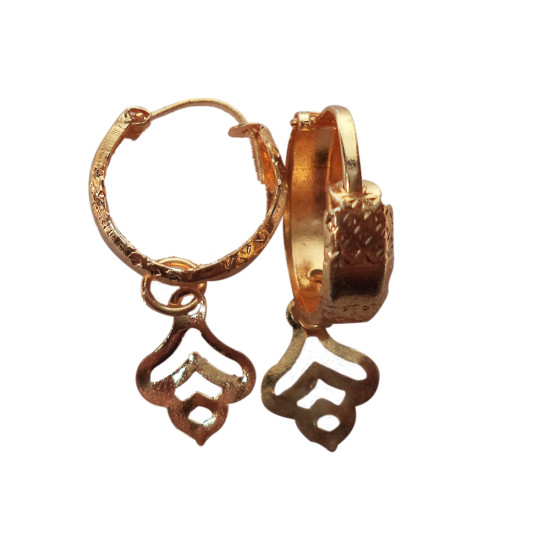 Novelika Latest Stylish Golden Tone Traditional Hoop Earring set for Women Girls - ER5022