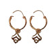 Novelika Latest Stylish Golden Tone Traditional Hoop Earring set for Women Girls - ER5022