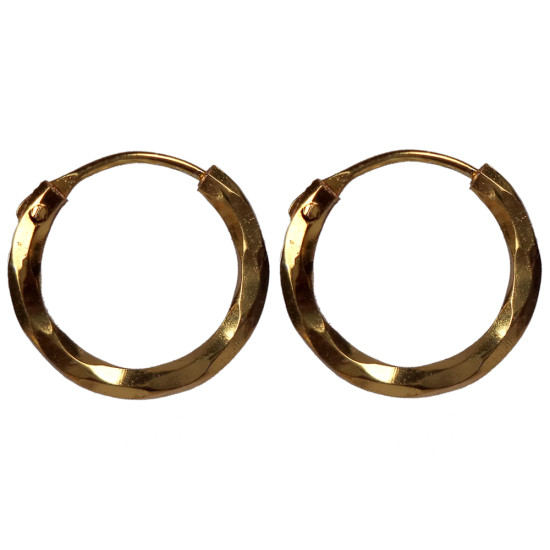 Novelika Latest Stylish Golden Tone Traditional Hoop Earring set for Women Girls - ER5023