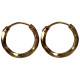 Novelika Latest Stylish Golden Tone Traditional Hoop Earring set for Women Girls - ER5023