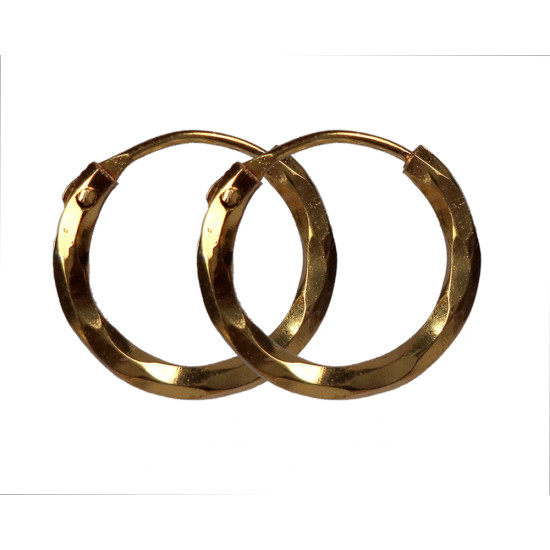 Novelika Latest Stylish Golden Tone Traditional Hoop Earring set for Women Girls - ER5023