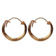 Novelika Latest Stylish Golden Tone Traditional Huggie Earring set for Women Girls - ER5024