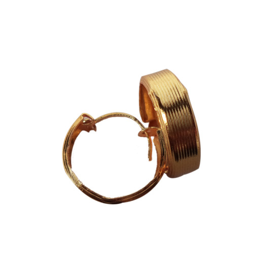 Novelika Latest Stylish Golden Tone Traditional Huggie Earring set for Women Girls - ER5024