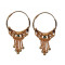 Novelika Latest Stylish Golden Tone Traditional Hoop Earring set for Women Girls - ER5026