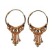 Novelika Latest Stylish Golden Tone Traditional Hoop Earring set for Women Girls - ER5026