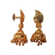 Novelika Latest Stylish Golden Tone Traditional Jhumka Earring set for Women Girls - ER6005