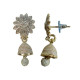 Novelika Latest Stylish Silver Color Traditional Jhumka Earring set for Women Girls - ER9002