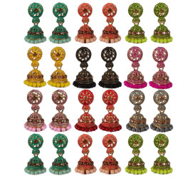 Novelika Latest Stylish Traditional Jhumka Earring set for Women Girls - ER12011 Novelika Latest Stylish Traditional Jhumka Earring set for Women Girls - ER12011